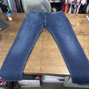 Spoke Mens 42x32 Jeans Blue Build A Regular Fit Straight